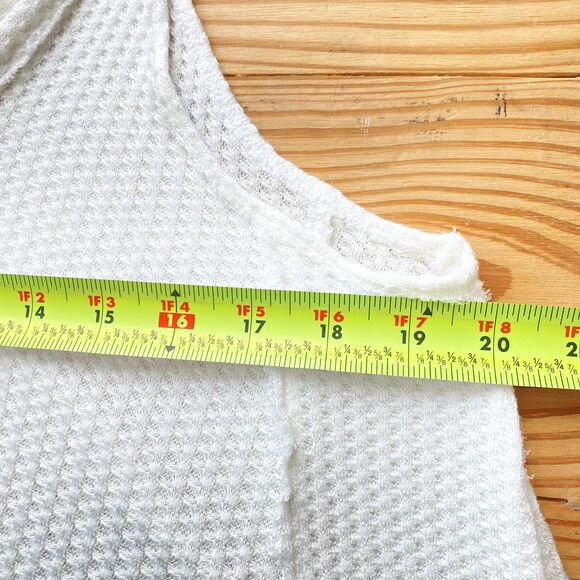 We‎ the Free Tank Top Women Sz M Sleeveless Waffle Knit Loose Fit Lagenlook - Picture 6 of 9